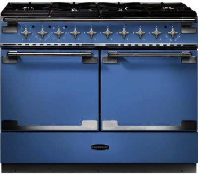 RANGEMASTER  Elise SE 110 Dual Fuel Range Cooker - China Blue & Chrome